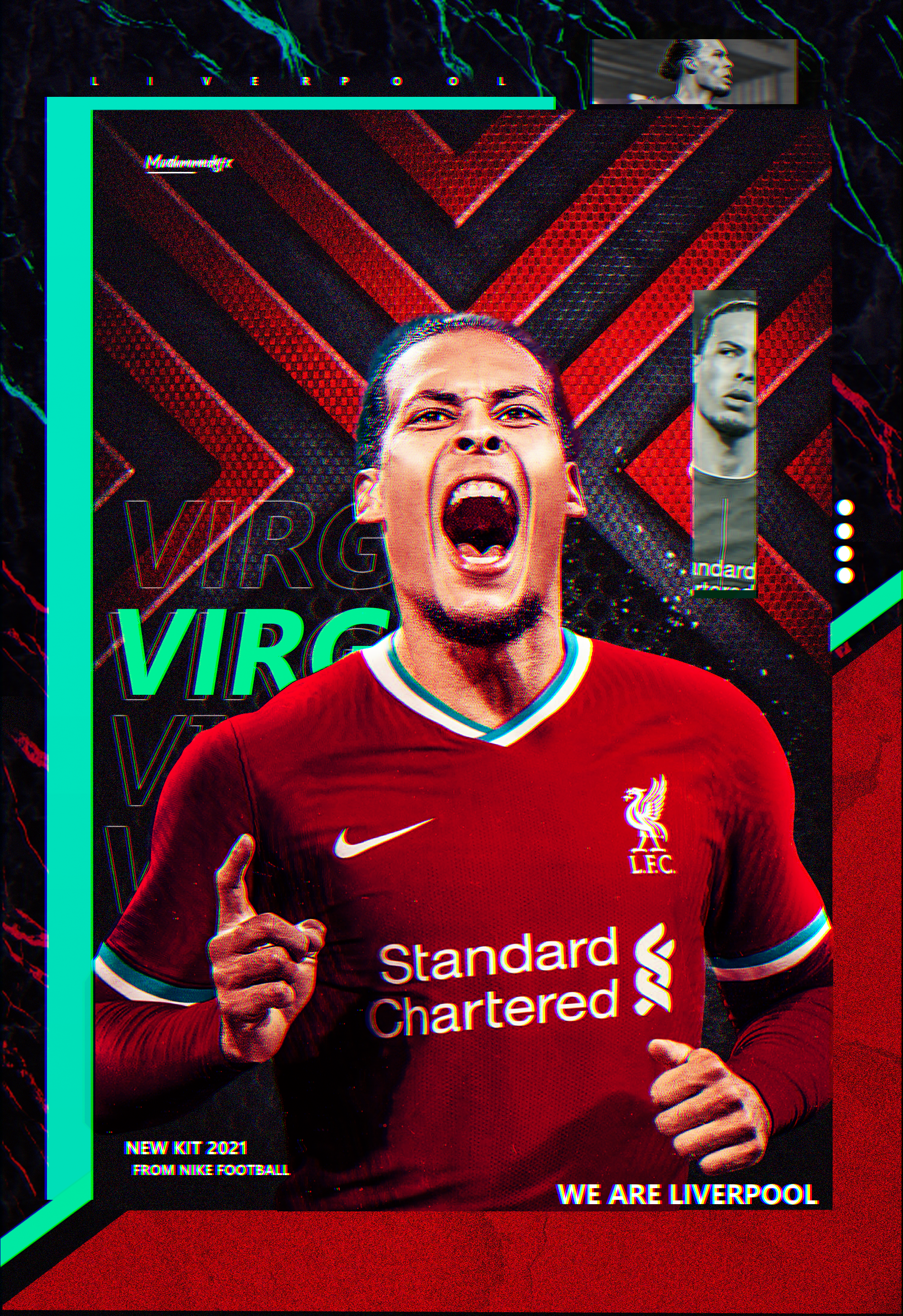 Liverpool FC Virgil Van Dijk Mask-A10MAFLIVVAN 
