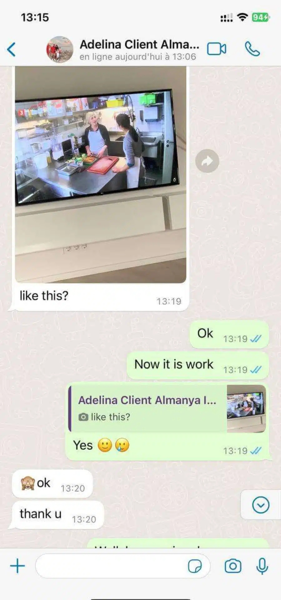 Customer Delivery Proof