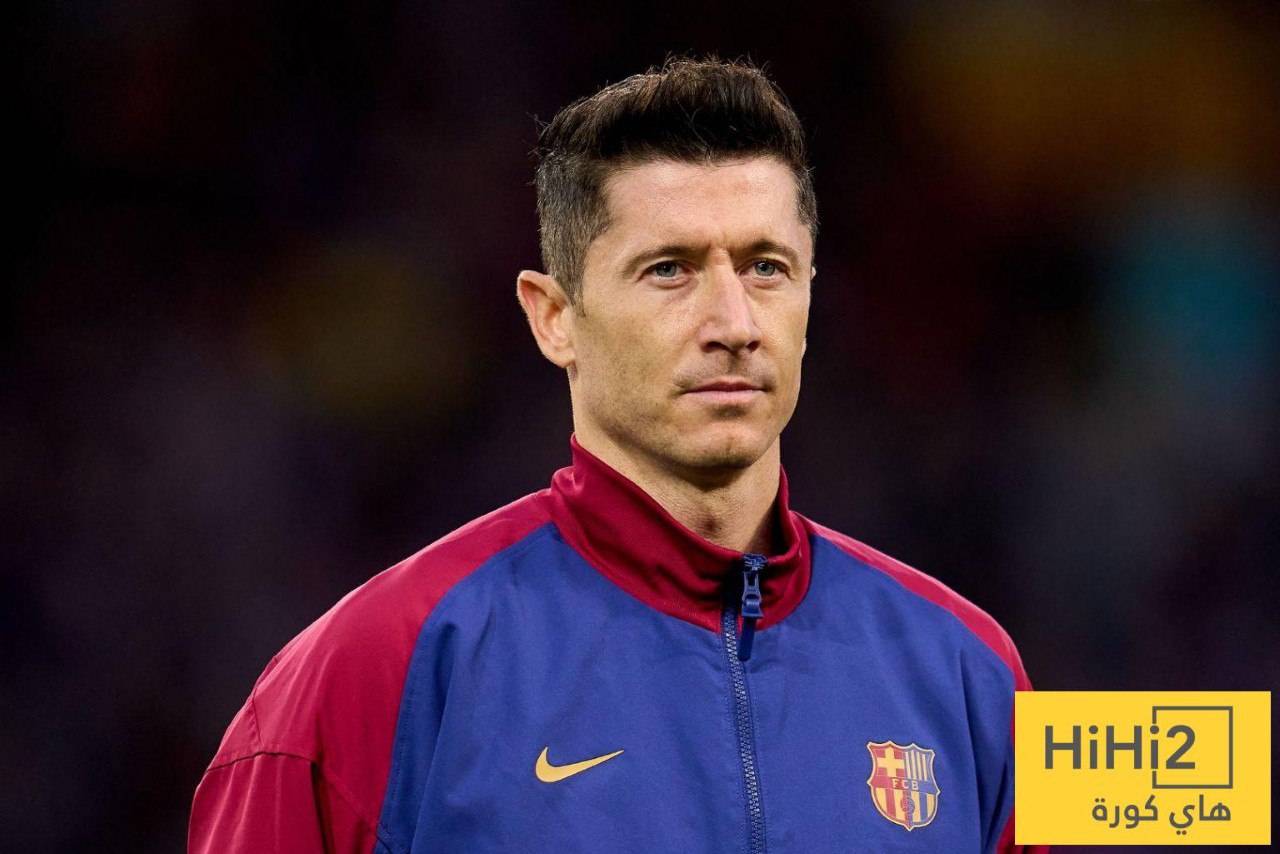 ليفاندوفسكي مصاباً