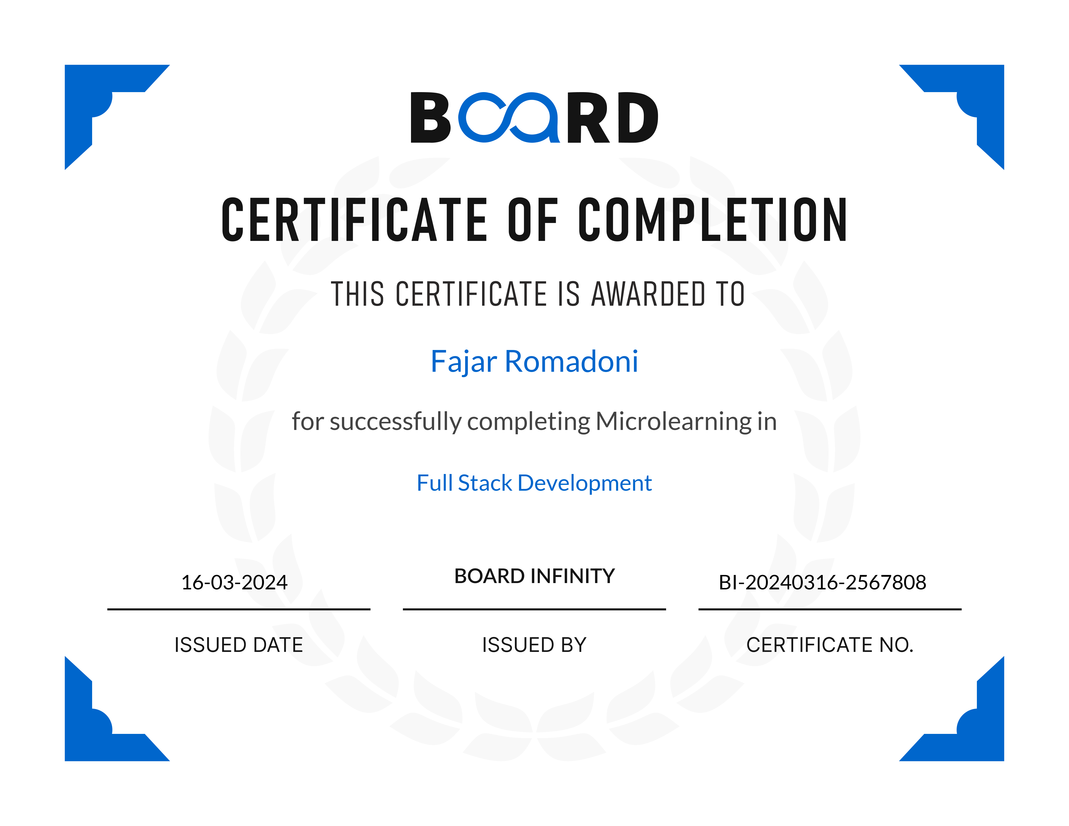 Boord - Full stack development