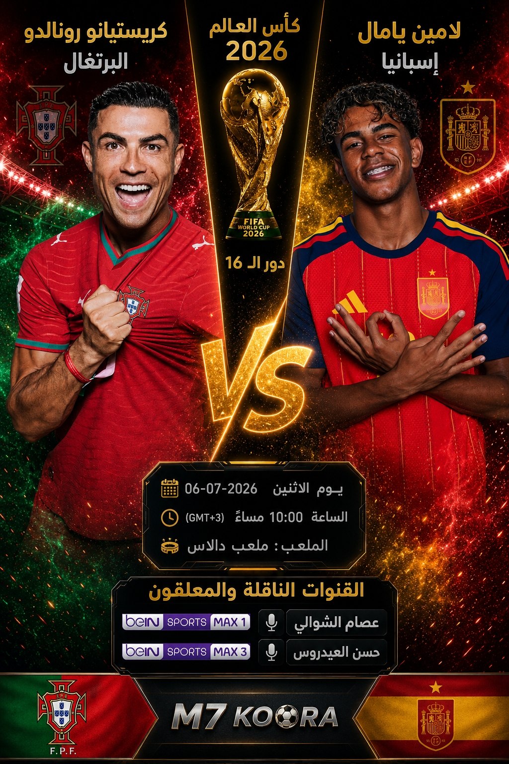 بث مباشر مباراة السعودية وإسبانيا - كأس العالم 2026